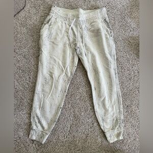White Marbled Scuba Lulu Joggers